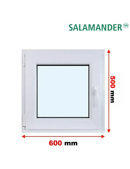 Kunststofffenster PVC Fenster 60 x 50 cm DREH/KIPP Salamander BluEvolution 82