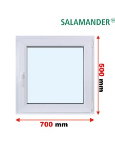 Kunststofffenster PVC Fenster 70 x 50 cm DREH/KIPP Salamander BluEvolution 82