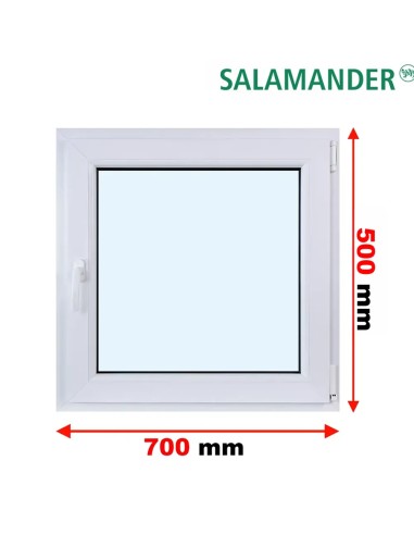 Kunststofffenster PVC Fenster 70 x 50 cm DREH/KIPP Salamander BluEvolution 82