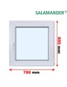 Kunststofffenster PVC Fenster 70 x 50 cm DREH/KIPP Salamander BluEvolution 82