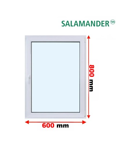 Kunststofffenster PVC Fenster 60 x 80 cm DREH/KIPP Salamander BluEvolution 82