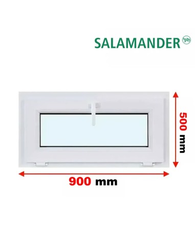 Kunststofffenster PVC Fenster 90 x 50 cm KIPP Salamander BluEvolution 82