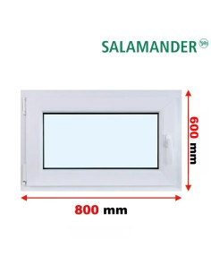 Kunststofffenster PVC Fenster 80 x 60 cm DREH/KIPP Salamander BluEvolution 82