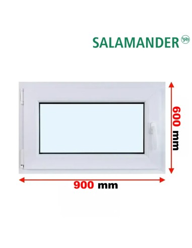 Kunststofffenster PVC Fenster 90 x 60 cm DREH/KIPP Salamander BluEvolution 82