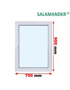 Kunststofffenster PVC Fenster 70 x 90 cm DREH/KIPP Salamander BluEvolution 82