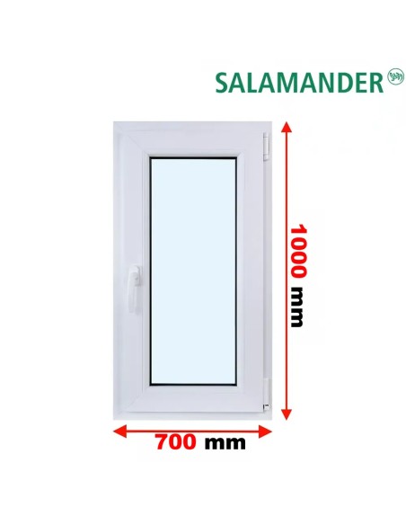 Kunststofffenster PVC Fenster 70 x 100 cm DREH/KIPP Salamander BluEvolution 82