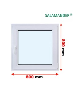 Kunststofffenster PVC Fenster 80 x 80 cm DREH/KIPP Salamander BluEvolution 82
