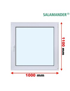 Kunststofffenster PVC Fenster 100 x 110 cm DREH/KIPP Salamander BluEvolution 82
