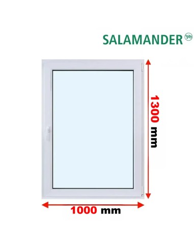 Kunststofffenster PVC Fenster 100 x 130 cm DREH/KIPP Salamander BluEvolution 82