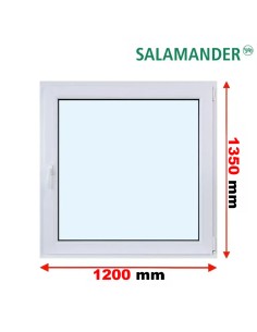 Kunststofffenster PVC Fenster 120 x 135 cm DREH/KIPP Salamander BluEvolution 82