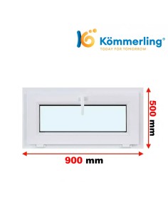 Kunststofffenster PVC Fenster 90 x 50 cm KIPP Kömmerling 76 MD