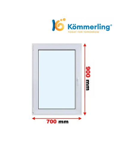 Kunststofffenster PVC Fenster 70 x 90 cm DREH-KIPP Kömmerling 76 MD