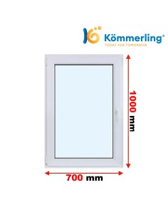 Kunststofffenster PVC Fenster 70 x 100 cm DREH-KIPP Kömmerling 76 MD