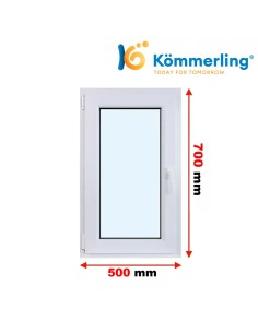 Kunststofffenster PVC Fenster 50 x 70 cm DREH-KIPP Kömmerling 88 MD