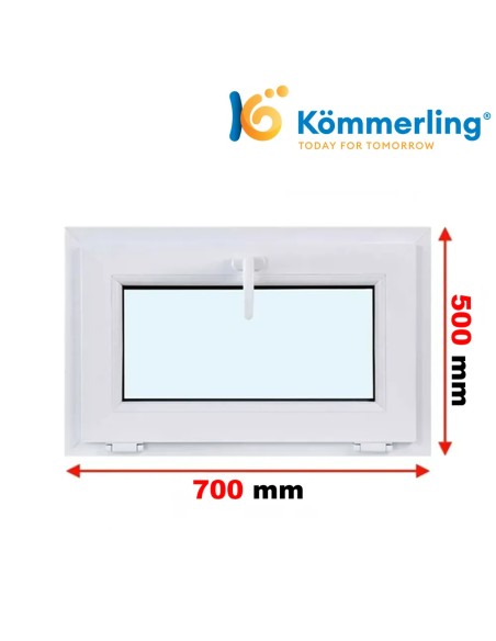 Kunststofffenster PVC Fenster 70 x 50 cm KIPP Kömmerling 88 MD