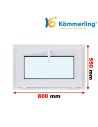 Kunststofffenster PVC Fenster 80 x 55 cm KIPP Kömmerling 88 MD