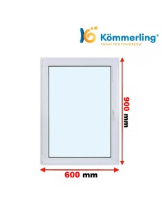 Kunststofffenster PVC Fenster 60 x 90 cm DREH-KIPP Kömmerling 88 MD