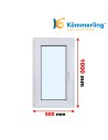 Kunststofffenster PVC Fenster 50 x 100 cm DREH-KIPP Kömmerling 88 MD