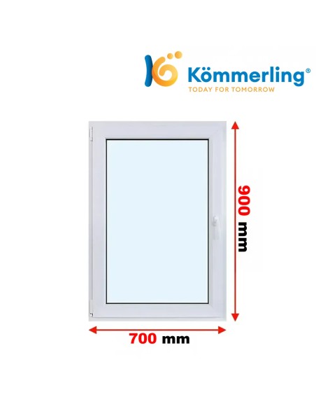 Kunststofffenster PVC Fenster 70 x 90 cm DREH-KIPP Kömmerling 88 MD
