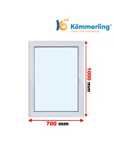 Kunststofffenster PVC Fenster 70 x 100 cm DREH-KIPP Kömmerling 88 MD