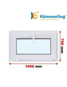 Kunststofffenster PVC Fenster 100 x 70 cm KIPP Kömmerling 88 MD