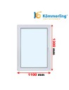Kunststofffenster PVC Fenster 110 x 130 cm DREH-KIPP Kömmerling 88 MD