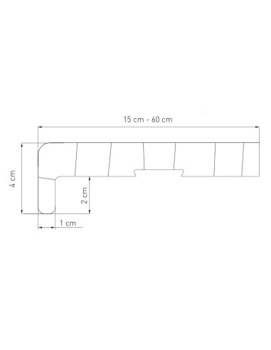 Kunststoff Innenfensterbank - Schwarz Matt