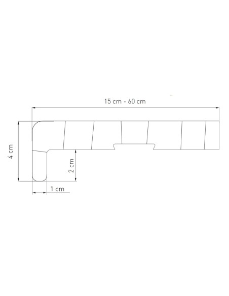Kunststoff Innenfensterbank - Schwarz Matt