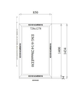 Set aus Aluminiumfenstern MB-78EI F30