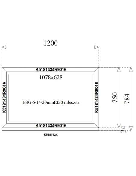 Set aus Aluminiumfenstern MB-78EI F30