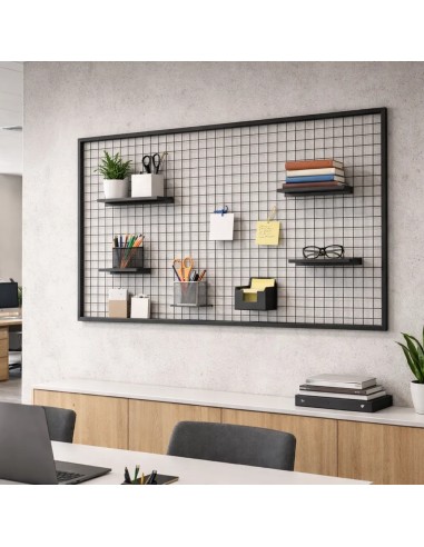 Deko Wandgitter Gitterwand Schwarz - 102 x 118 cm