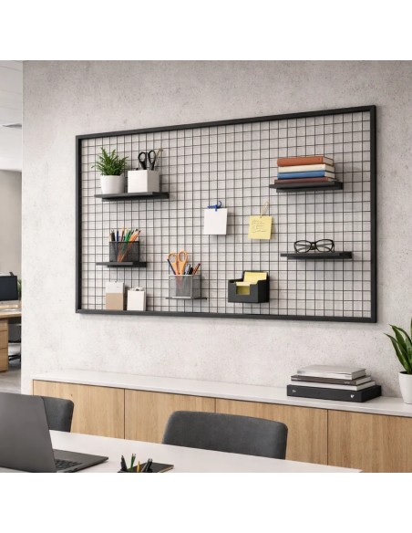 Deko Wandgitter Gitterwand Schwarz - 102 x 118 cm