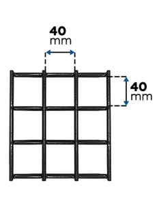 Deko Wandgitter Gitterwand Schwarz - 102 x 102 cm 2
