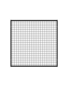 Deko Wandgitter Gitterwand Schwarz - 102 x 102 cm