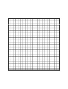 Deko Wandgitter Gitterwand Schwarz - 122 x 122 cm