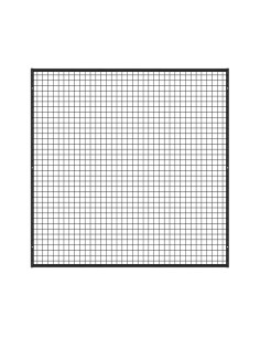 Deko Wandgitter Gitterwand Schwarz - 150 x 150 cm