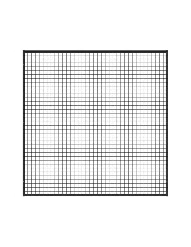 Deko Wandgitter Gitterwand Schwarz - 150 x 150 cm