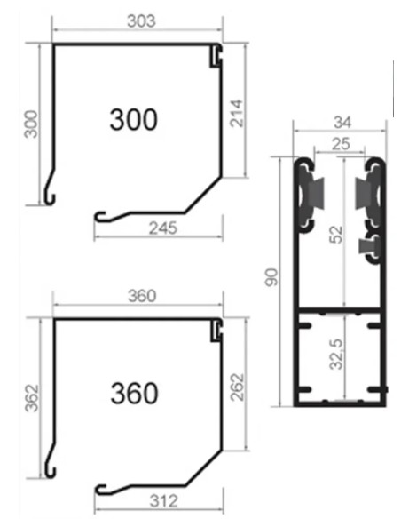 Rolltor Garagentor GUARD 77 - 400 x 350 cm