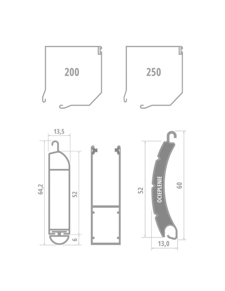 Rollabdeckung Rollo Schutz MINI 52 - 275 x 235 cm