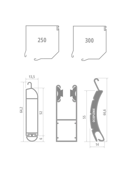 Rollabdeckung Rollo Schutz MINI 55 - 320 x 280 cm
