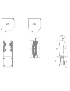 Rollabdeckung Rollo Schutz MINI 77 - 200 x 200 cm 2