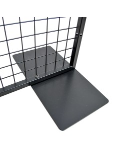 Deko Freistehend Gitterwand Schwarz - 90 x 290 cm 2