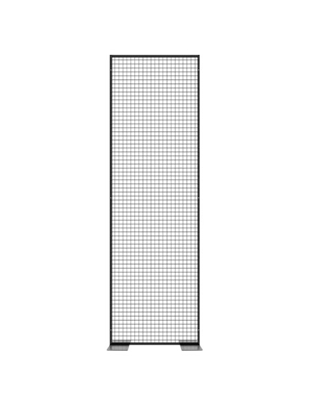 Deko Freistehend Gitterwand Schwarz - 102 x 238 cm