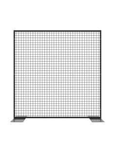Deko Freistehend Gitterwand Schwarz - 150 x 150 cm