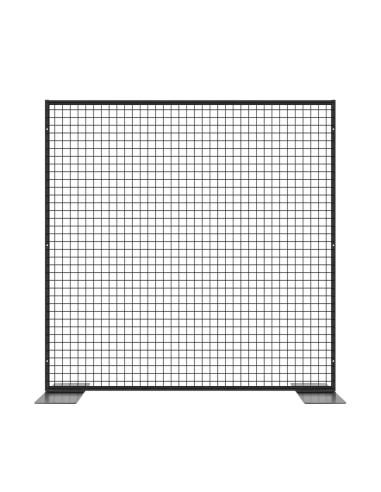 Deko Freistehend Gitterwand Schwarz - 150 x 150 cm