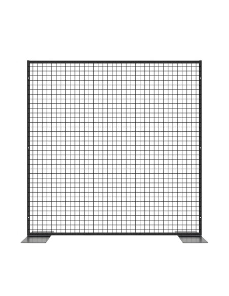 Deko Freistehend Gitterwand Schwarz - 150 x 150 cm
