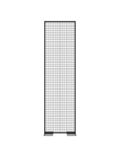 Deko Freistehend Gitterwand Schwarz - 70 x 250 cm