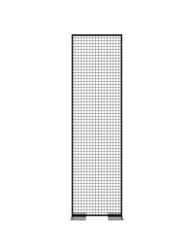 Deko Freistehend Gitterwand Schwarz - 70 x 250 cm