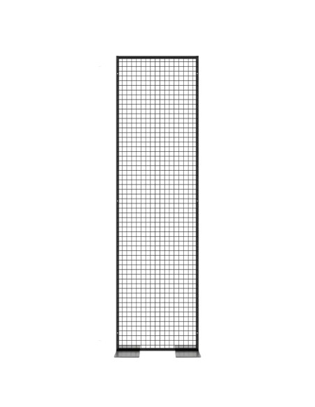 Deko Freistehend Gitterwand Schwarz - 70 x 250 cm