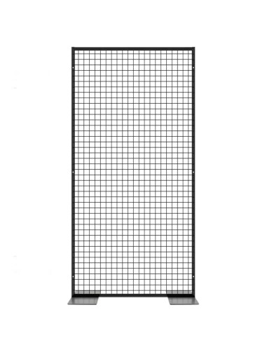 Deko Freistehend Gitterwand Schwarz - 90 x 182 cm